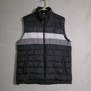 New Balance Mens Colorblock Puffer Tech Vest Water/Wind Resistant Size Medium